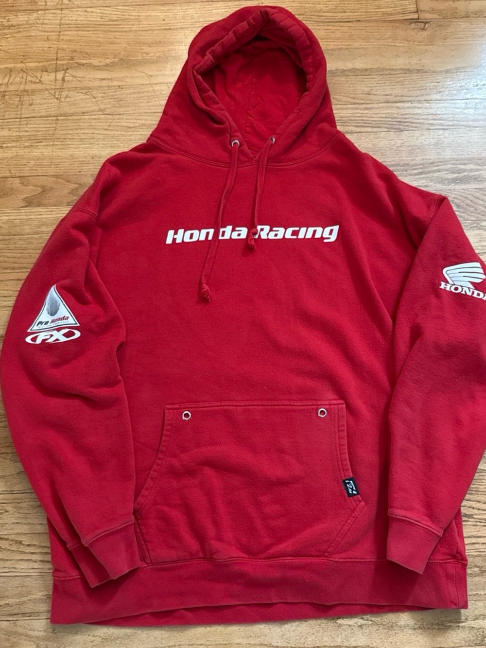 Honda Racing Men's Red Pullover Hoodie